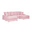 Canapé modulaire réversible d'angle avec repose-pieds-542698141