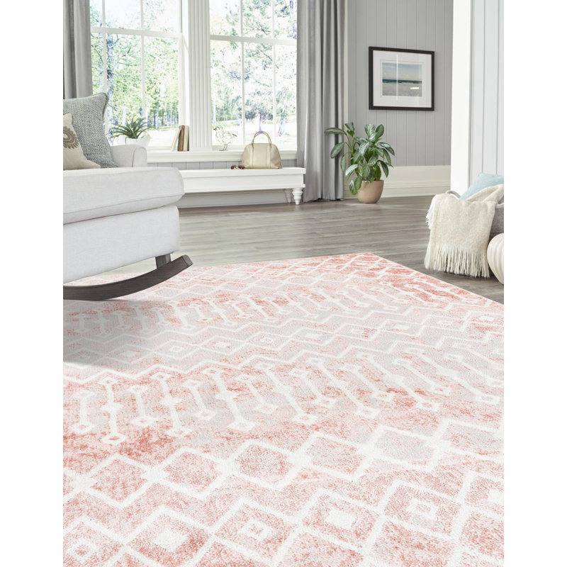 Geometric Indoor Rug, Rectangle 2' x 3'