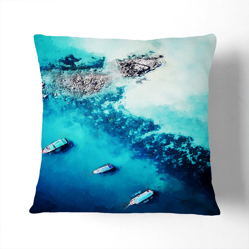 Square Throw Cushion, 55cm H x 55cm W x 20cm D