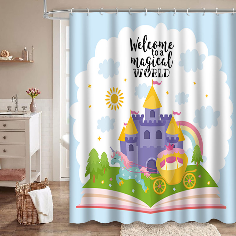 Rideau de douche Welcome World, L 72 po x l 78 po