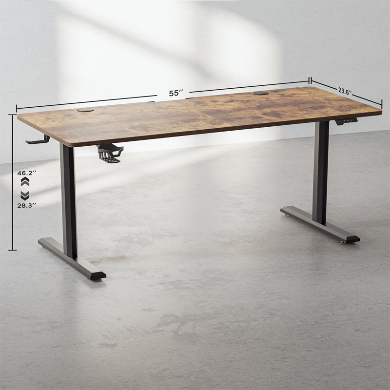 Rectangle l 55 po Mashauna, Noir