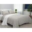 Stone Washed Linen Blend Box Stitch Quilt and Pillow Shams Set-261047285-261047287