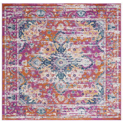Demnan Area Rug In Pink & Orange