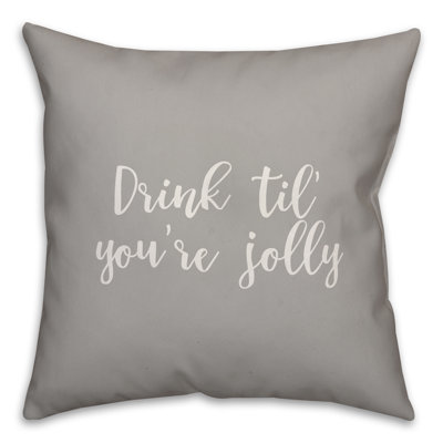  Coussin «Drink Til Youre Jolly»