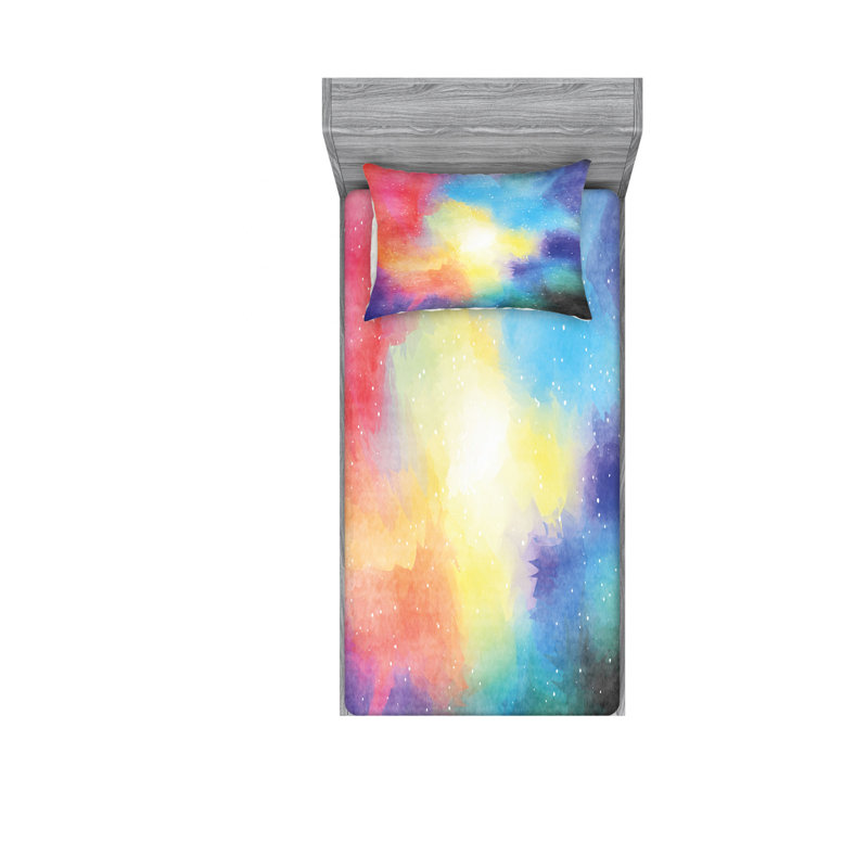 Microfiber Ombre Sheet Set, Twin XL Sheet Set with Fitted Sheet