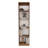 Bookcase Eco, 5 Shelves, Macadamia/White Manufactured Wood