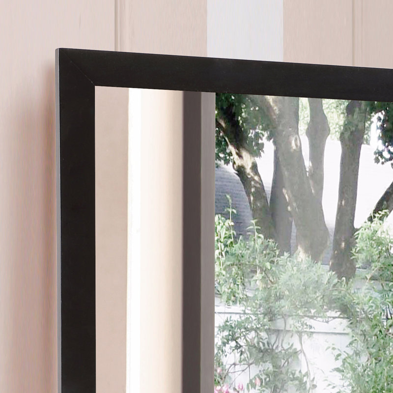 Miroir, 41 po x 41 po, Noir