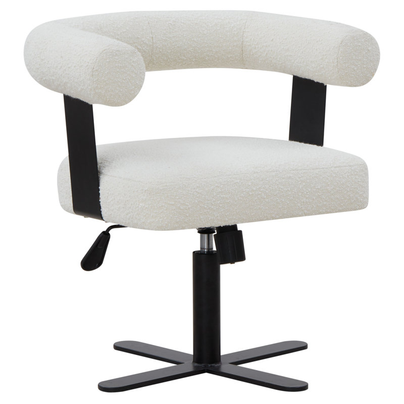 Baron Adjustable Swivel Desk Chair, Ivory