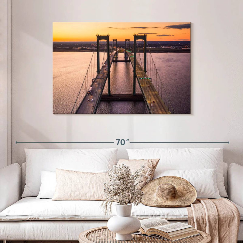 Lilie Dusky, pont du Delaware, H 30 po x l 45 po