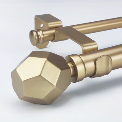 Rukshan Iron Adjustable Double Curtain Rod