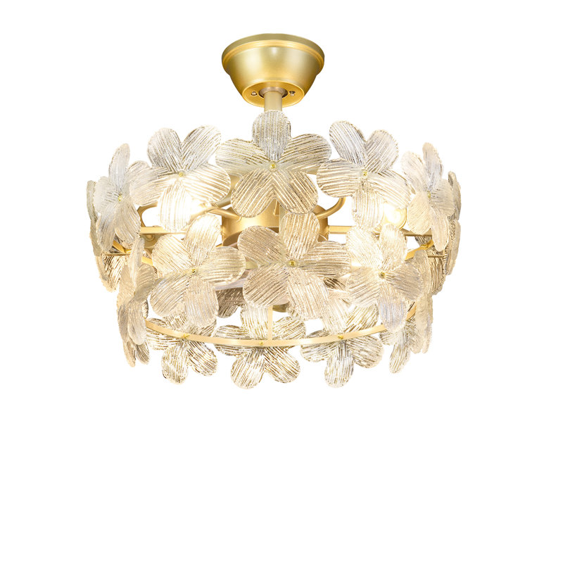 Lustre en cristal à 4 lumières Caelean