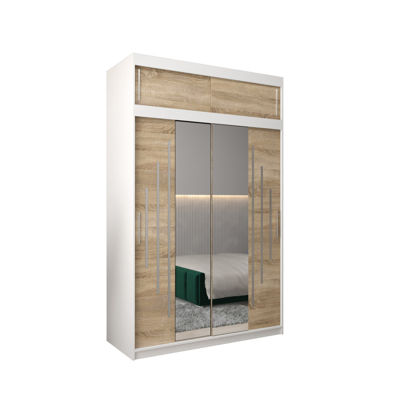 Griffith 150cm Reach-In Set, Matt white/Sonoma oak