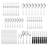 Pfaltzgraff Everyday Simplicity 53-Piece Stainless Steel Flatware Set, Service for 8