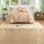Ensemble de literie orange en polyester, style moderne pour la maison