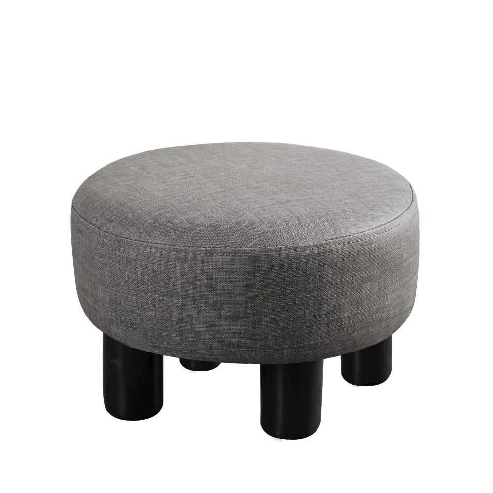 Small Foot Stool Ottoman, Grey Velvet Ottoman Rectangle Footrest, Bedside  Step Stool with Wood Legs, Small Rectangular Stool, Foot Rest for Couch