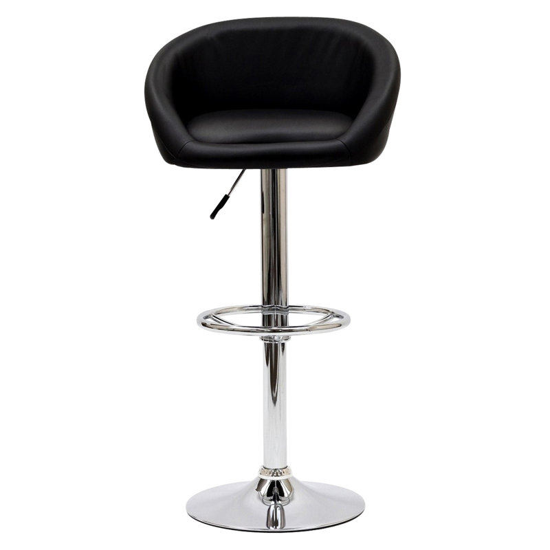 Modway Marshmallow Barstool, Black