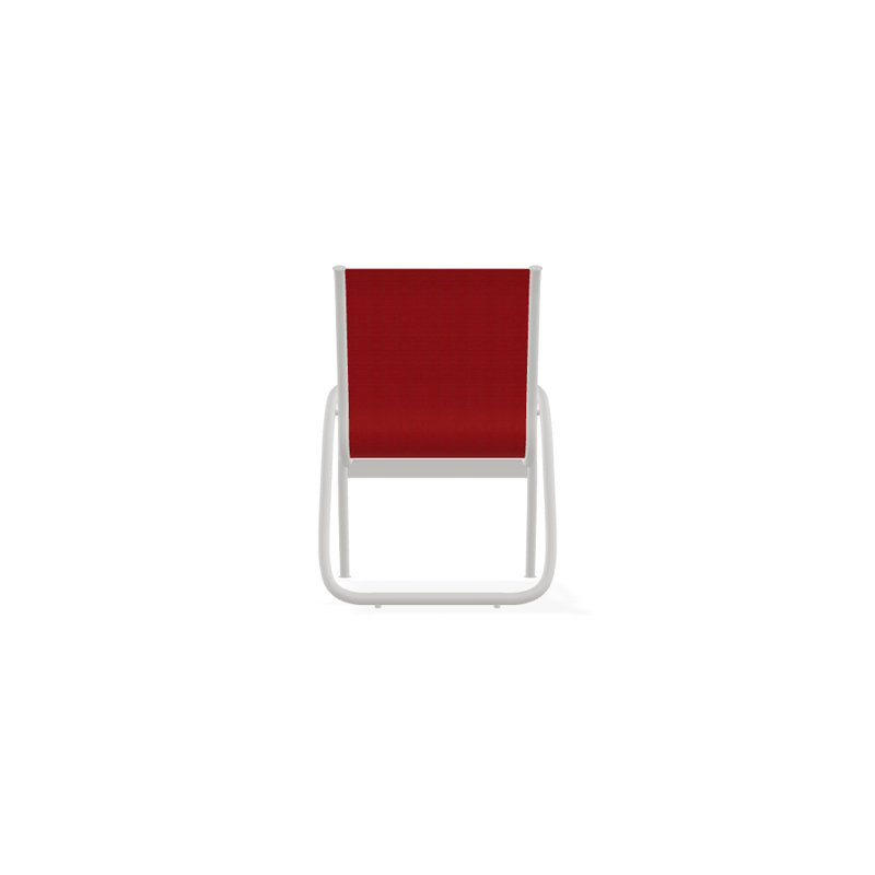 Fauteuil de patio Gardenella, Neige texturée, Rouge 1D Sunbrella®