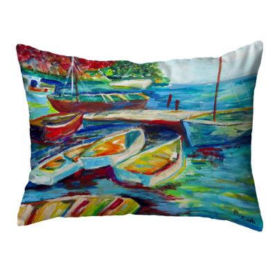 Outdoor Reversible Throw Pillow