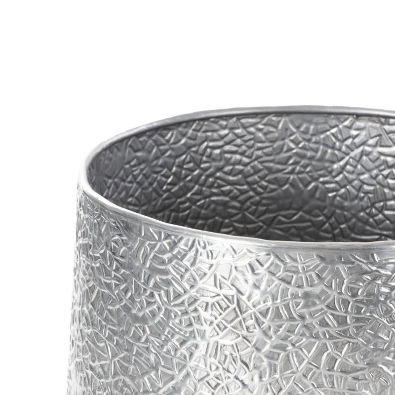 Skopelos Metal Pot Planter, Silver