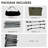 2-height Adjustable Camping Cot, 300 Lbs Capacity Heavy Duty Portable
