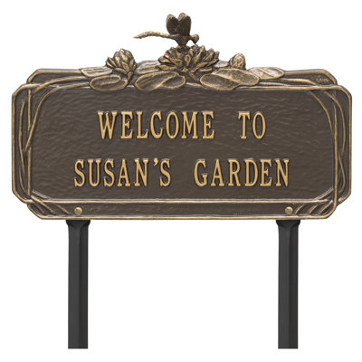 Dragonfly Personalized Garden Sign