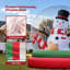 Décoration de Noël gonflable bonhomme de neige de 16 pi avec souffleur d'air Wellcomer