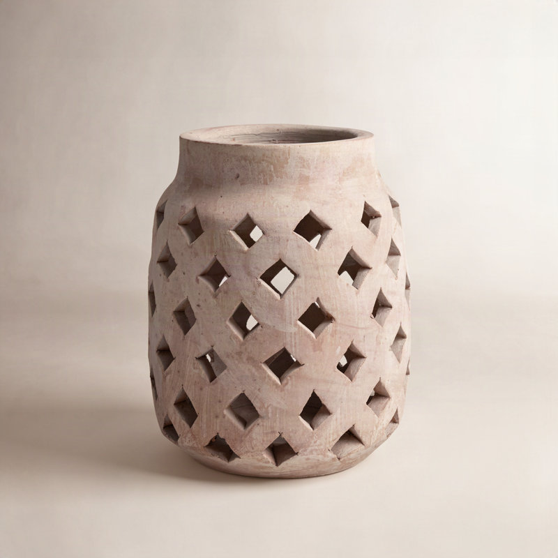 Terracotta Vase Dia 5" X 7"H