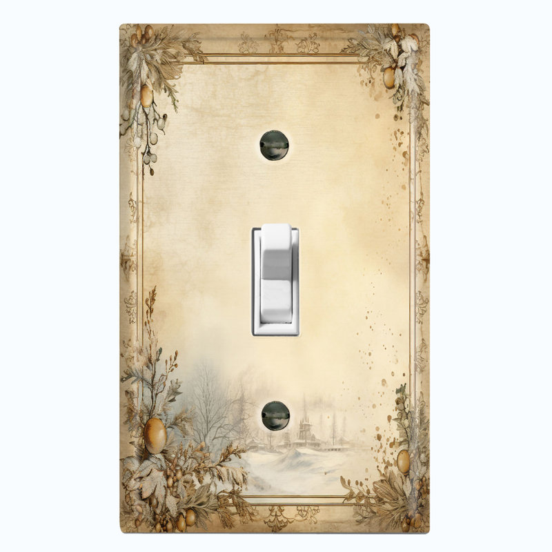 Nature Themed 1 - Gang Toggle Light Switch Standard Wall Plate