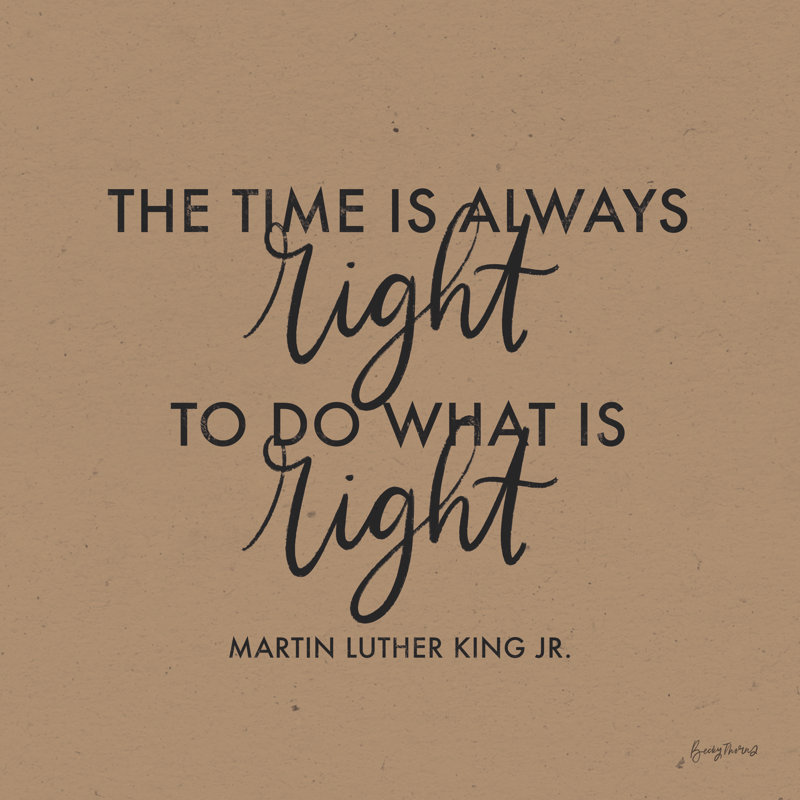 Words Of Wisdom IV Brown Crop by Becky Thorns - Wrapped Canvas Print, 91cm H x 61cm W x 3.8cm D