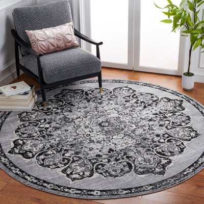 Tapis oriental gris / noir Sandstrom