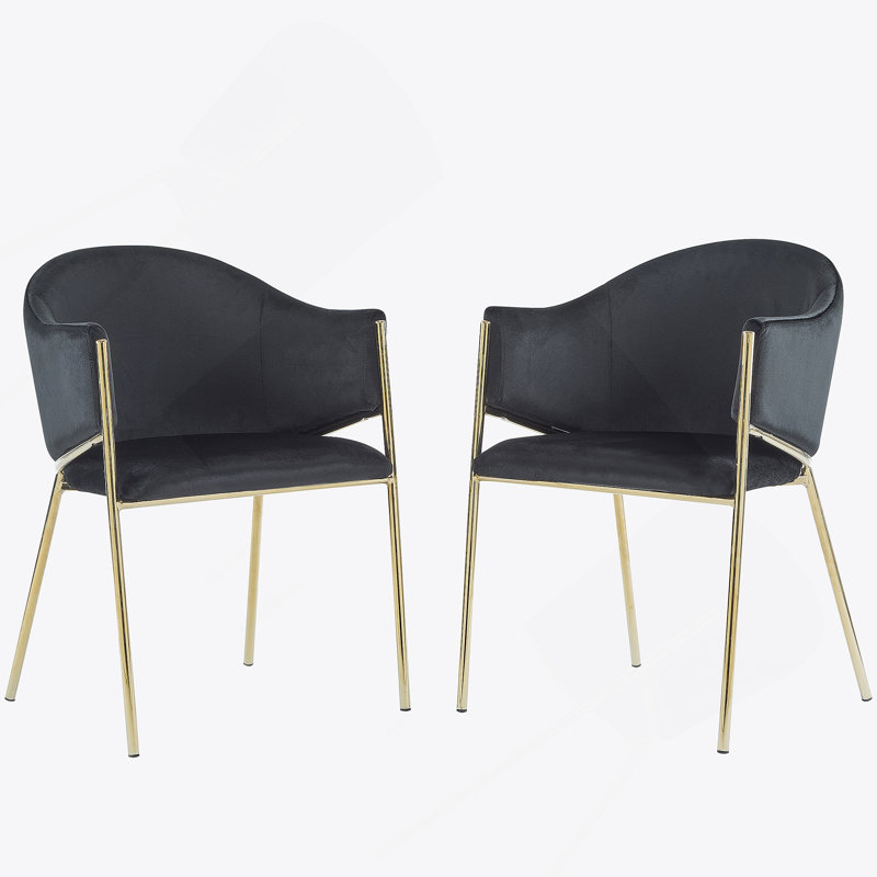 Chaise rembourrée Modern, Black