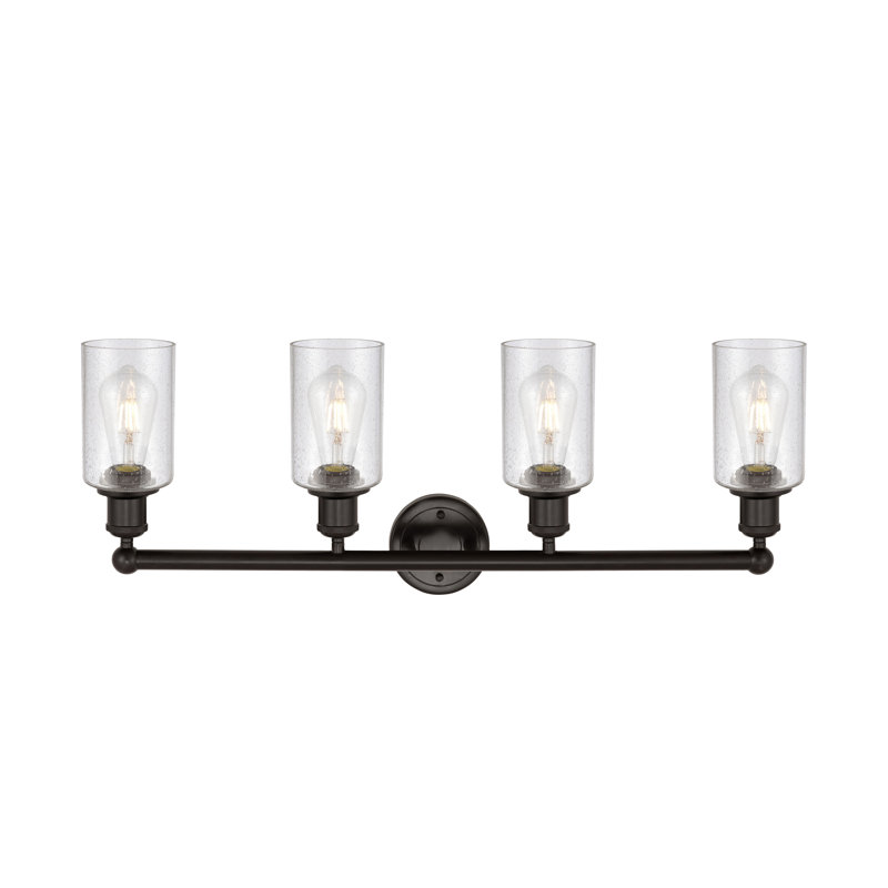 Caldello 4 - Light Dimmable Vanity Light, Oil Rubbed Bronze, Seedy