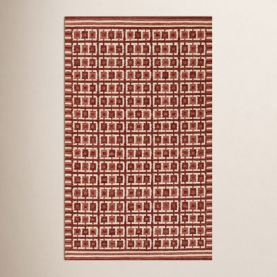 Freya Hand-Woven Geometric Wool Rug