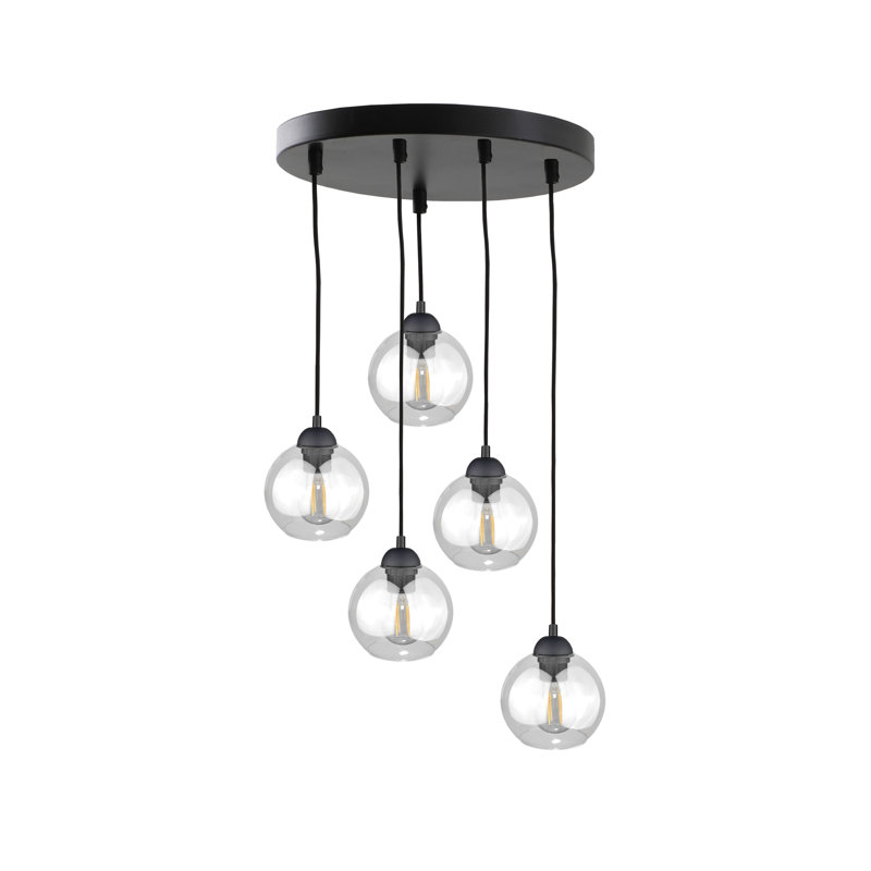 Bermudez 5 - Light Kitchen Island Pendant, Black