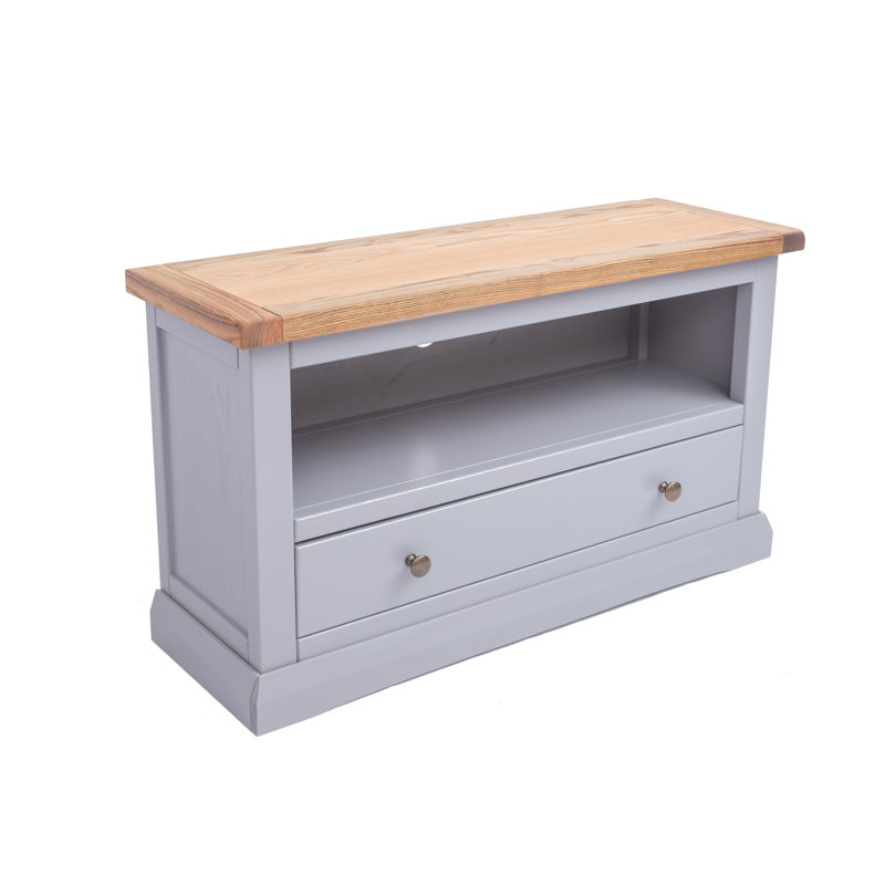 Abington TV Stand, Brown/Grey/Brass