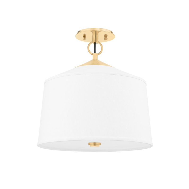 Plafonnier semi-encastré 1 lumière Eastpoint White Plains