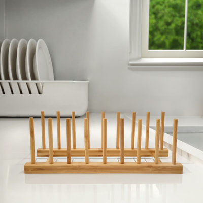 Bamboo Display Rack With 8 Sections