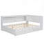 Lit de jour double en bois avec couchette-117194101
