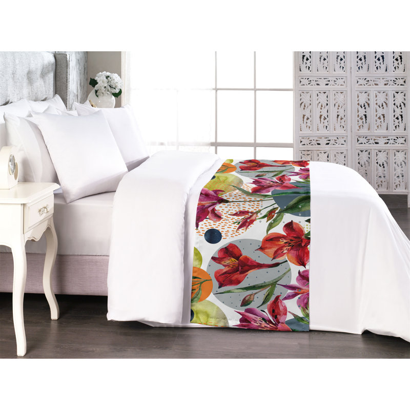 Tapis de lit Ambesonne Alstroemeria, Très grand