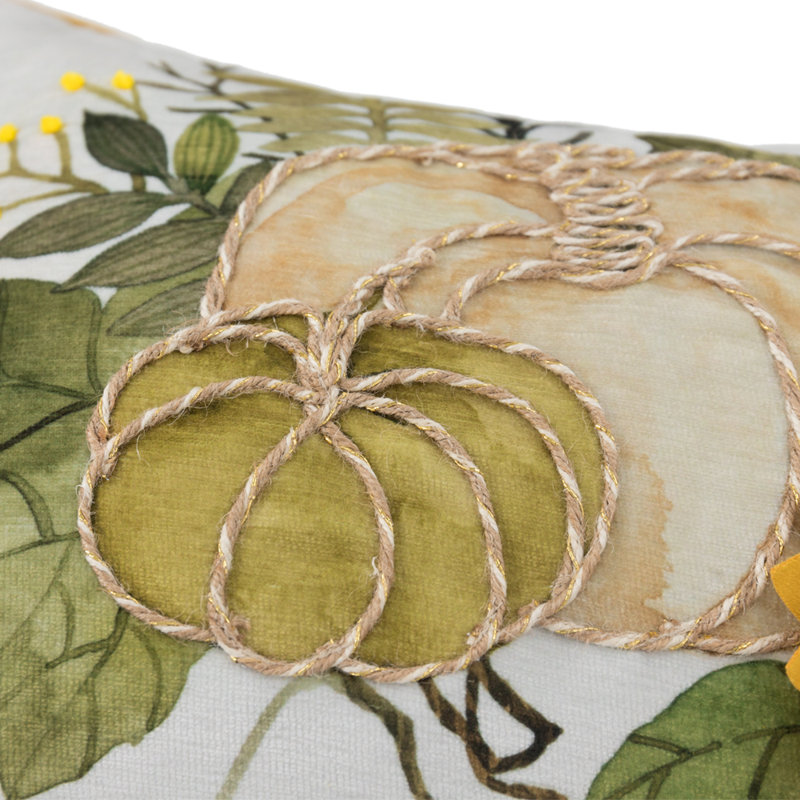 Housse de coussin en velours de polyester Argonia