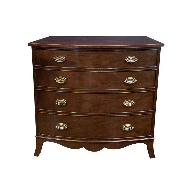 Bow Front Mahogany Chest