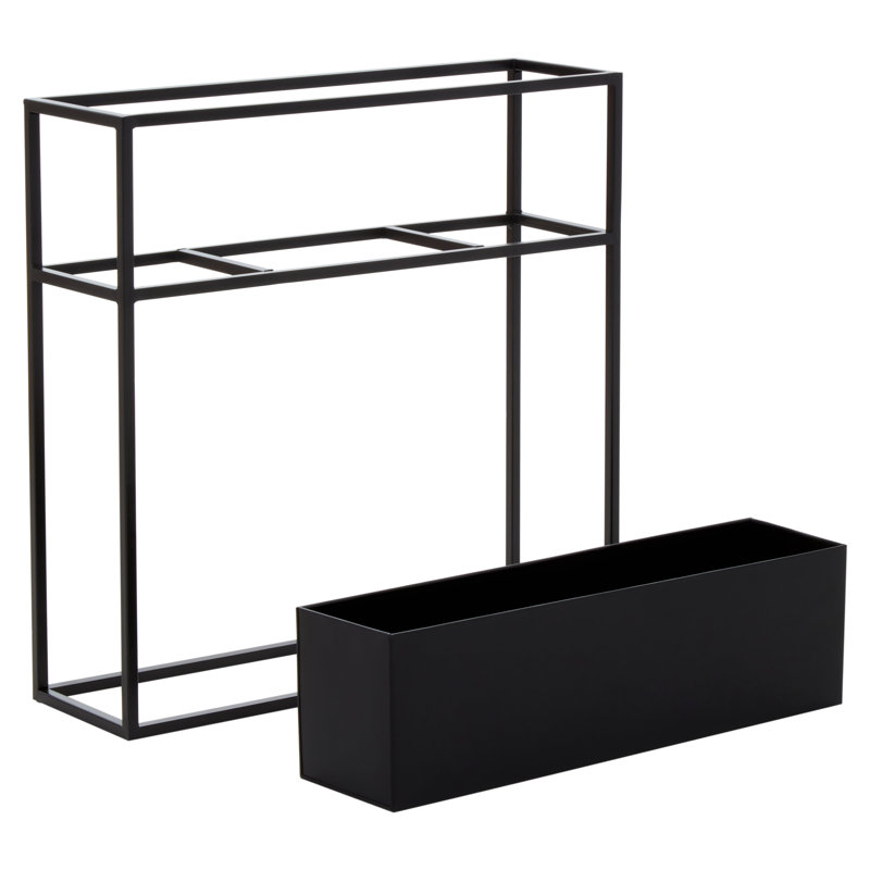 Antera Elevated Planter, Black