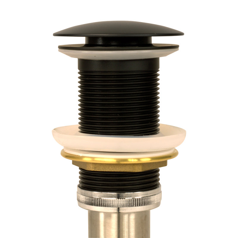 Premium 1.5" Pop-Up Bathroom Sink Drain, Matte Black