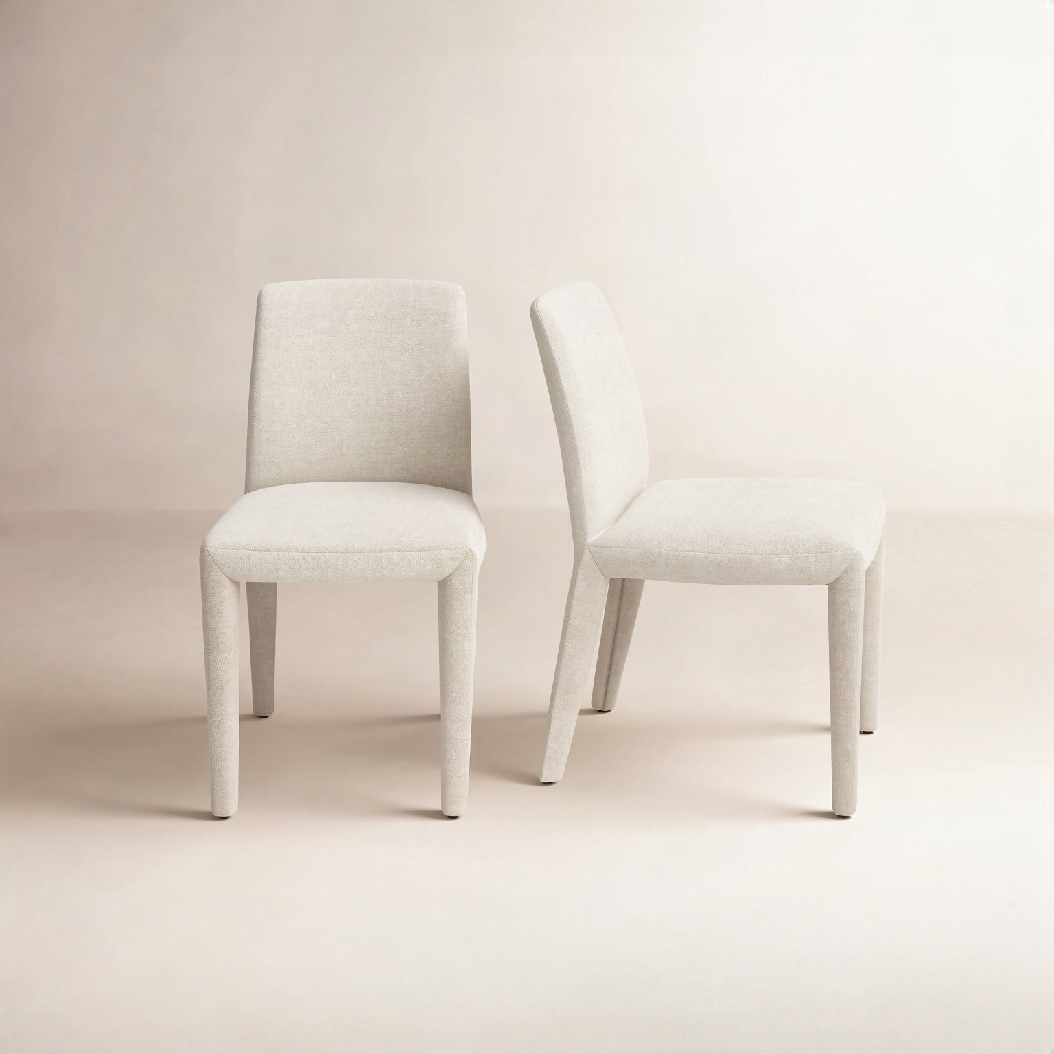 Brandie Dining Chair, Beige Performance Canvas