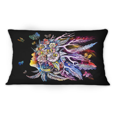 Floral Throw Pillow