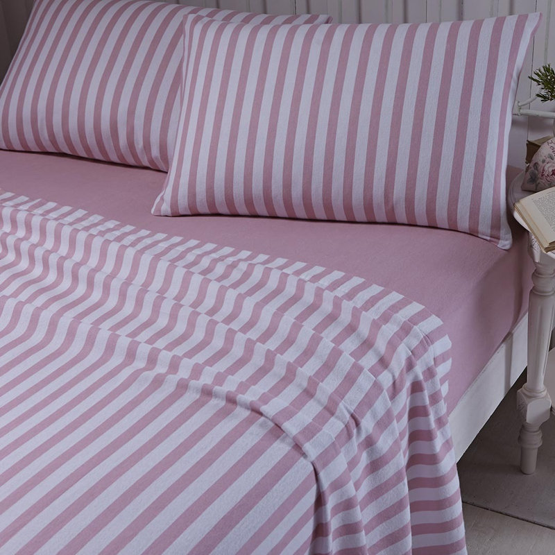 100% Cotton Sheet Set, Single, Pink