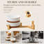 Sesame Glaze Anti-skid Stoneware Elevated Feeder-116384171