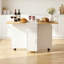 Folding Dining Table With Drawers and Cabinets-470981296