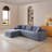 105'' Modular Sectional Sofa, Cloud Sectional Couch With Deep Seat, Modern Modular L-Shape Sofa Couch With Chaise,Upholstered Couches For Living Room Bedroom-399851191