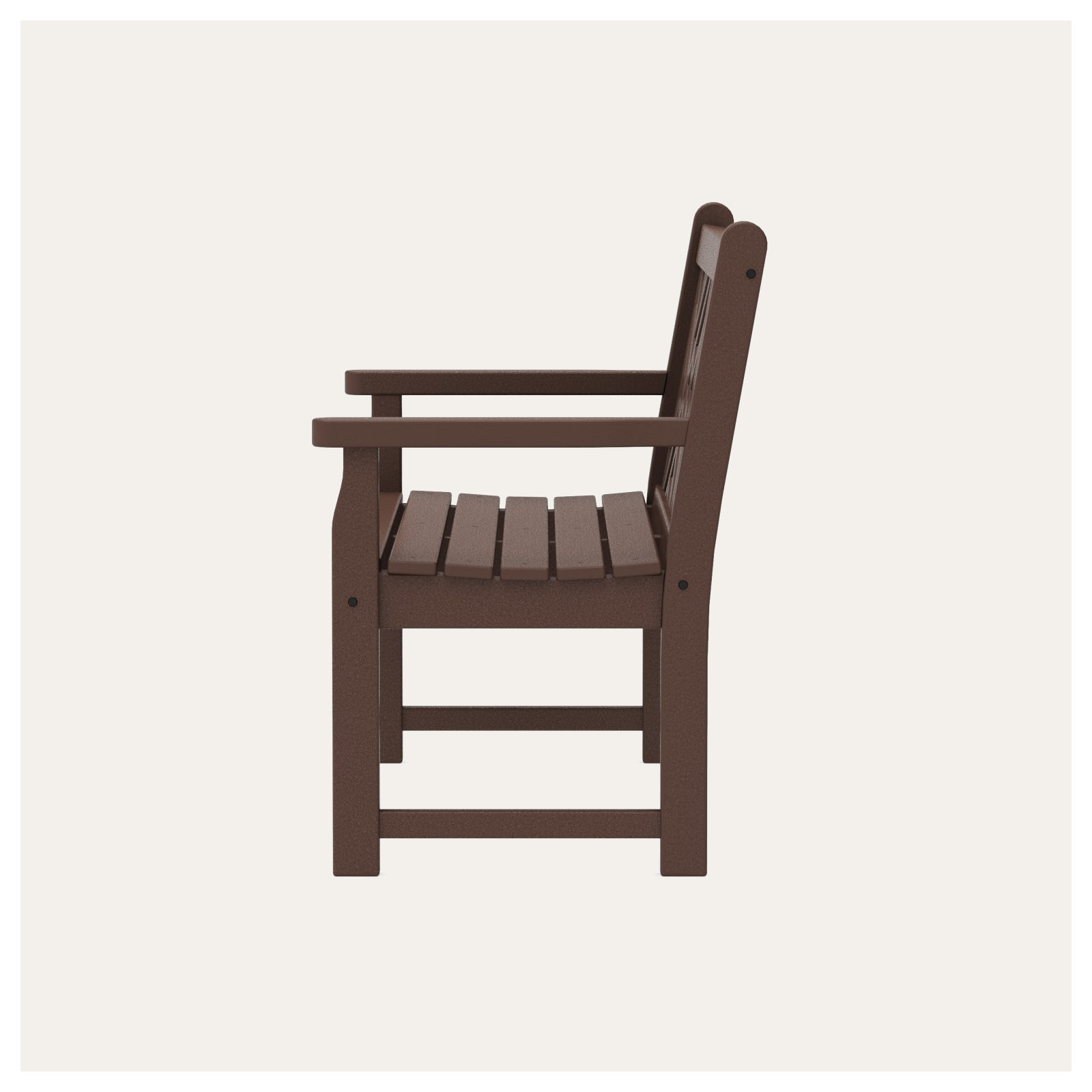 POLYWOOD Chippendale 48" Bench, Mahogany
